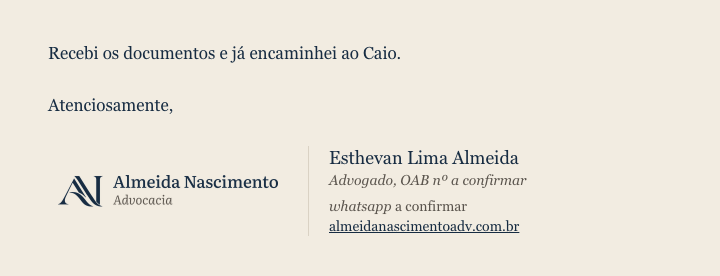 Assinatura de e-mail do Esthevan Lima Almeida