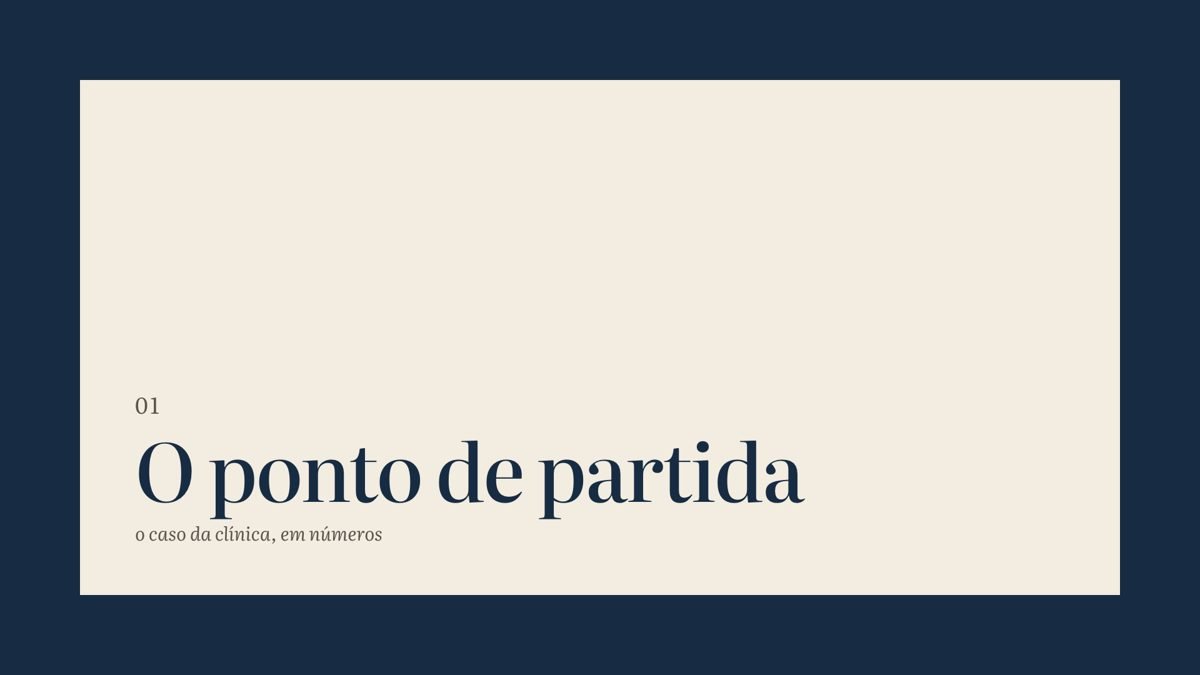 Slide de capítulo na pasta Capa