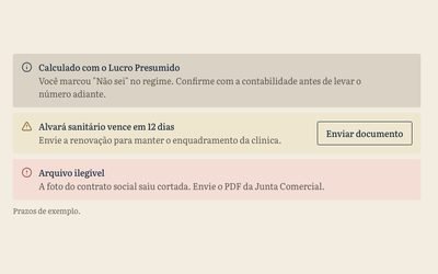 Prévia do componente Alerta