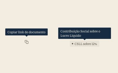 Prévia do componente Dica