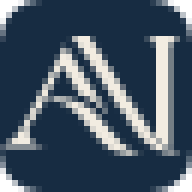 Favicon de 32 px ampliado, pixel a pixel