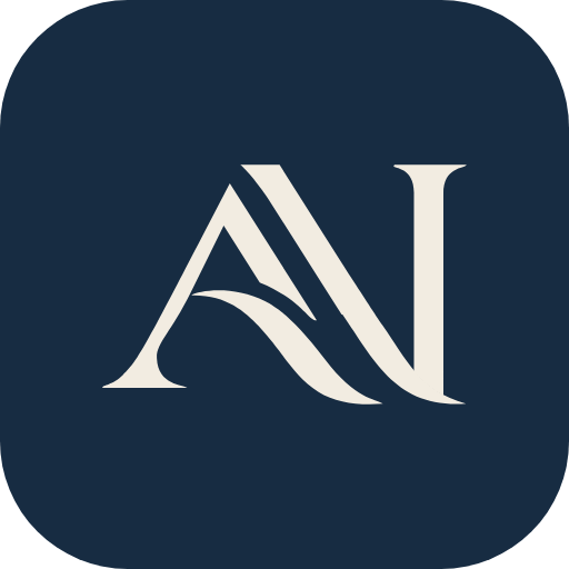 Ícone de app: monograma Algodão sobre Capa, cantos arredondados