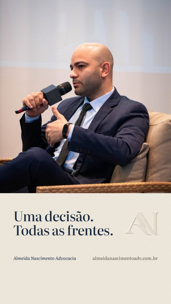 Story: foto do Caio e a frase Uma decisão. Todas as frentes.